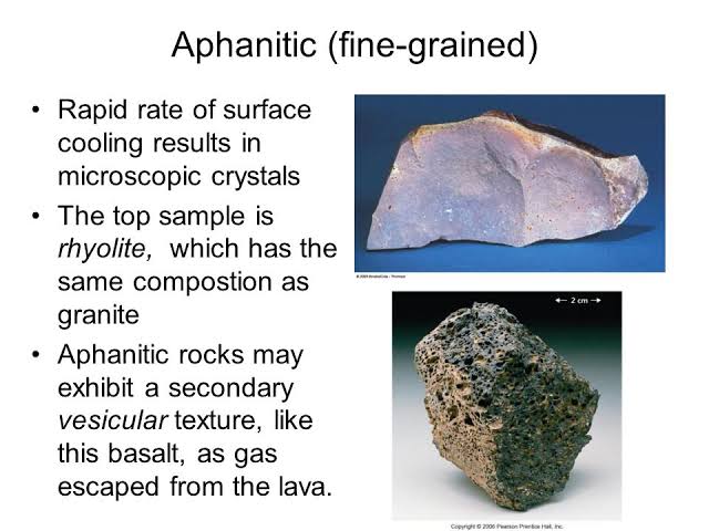 igneous aphanitic texture